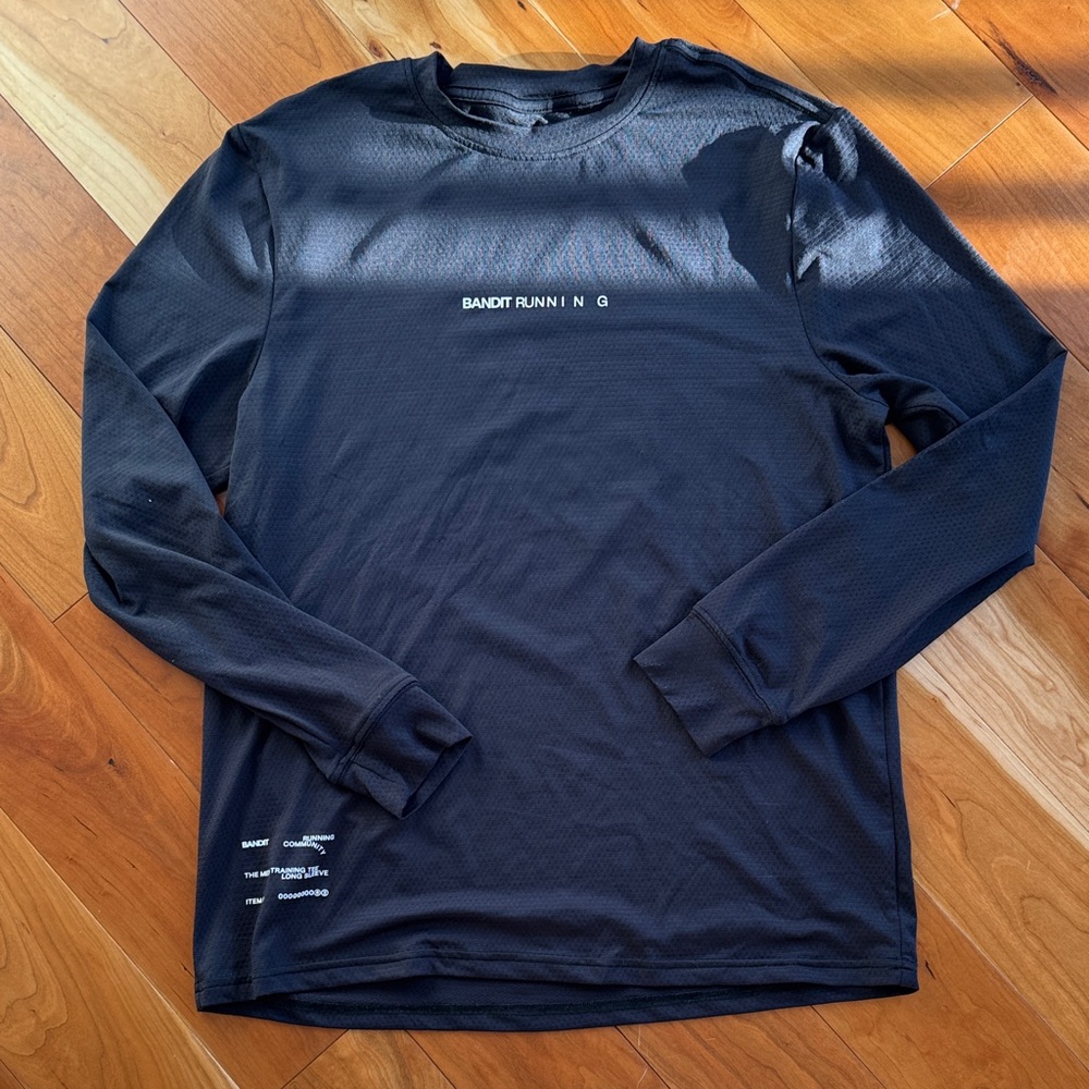 Bandit Running Mesh Training Tee Long Sleeve Black M